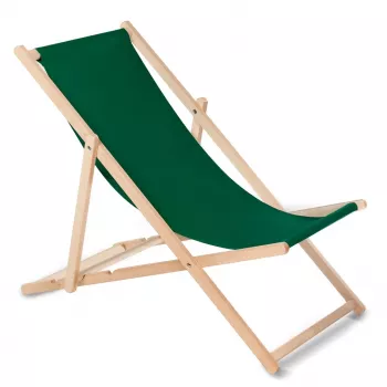 Klasické ležadlo z bukového dreva GreenBlue GB183 tmavozelené