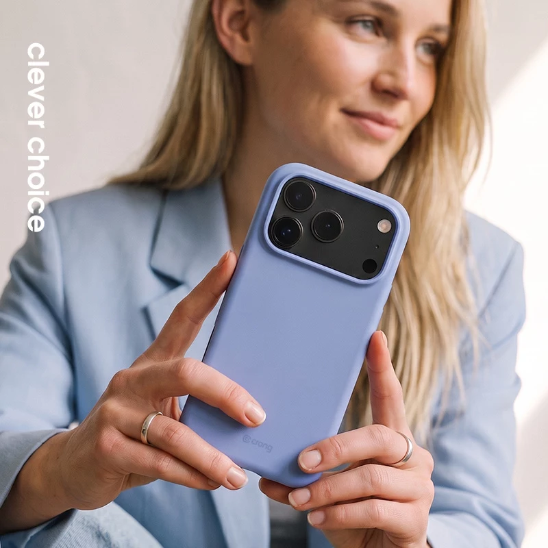 Crong Color Cover Magnetic – puzdro MagSafe iPhone 18 Pro / 17 Pro (modrá)