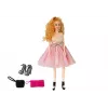 LEAN TOYS módna bábika, blond 28 cm, kabelka, topánky na podpätku