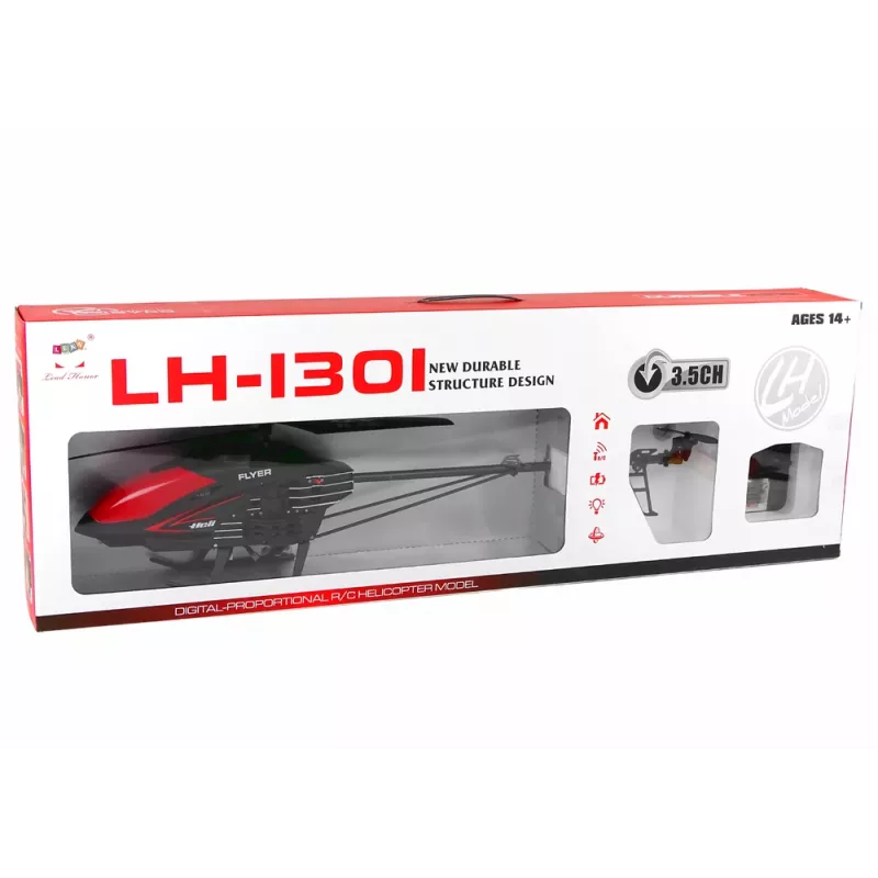 LEAN TOYS LH-1301 2,4G diaľkovo ovládaná helikoptéra čierna