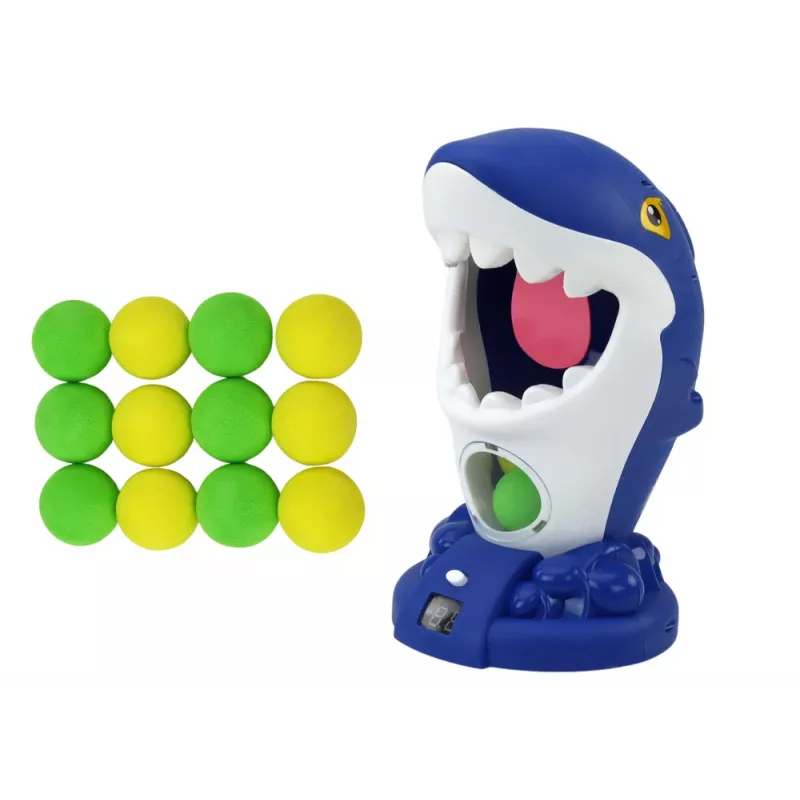 LEAN TOYS arkádová hra žralok pištoľ na streľbu loptičiek