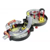 LEAN TOYS parkovací dom auto garáž kufrík Circle dvojpodlažný