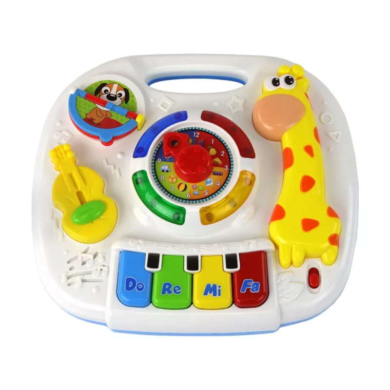 LEAN TOYS vzdelávací interaktívny 2-in-1 hrací stôl pre batoľatá