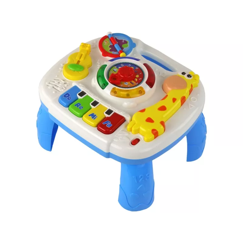 LEAN TOYS vzdelávací interaktívny 2-in-1 hrací stôl pre batoľatá