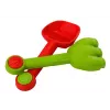 LEAN TOYS sada vedierko na piesok so sprchou, lopatkou, hrabličkami, formičkami, dinosaurus
