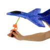 LEAN TOYS polystyrénové bojové lietadlo s modrým katapultovým štartovacím zariadením