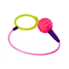 LEAN TOYS Skipper hula hop švihadlo, ružová, LED