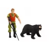 LEAN TOYS offroad lovecké auto Hunter Bear so svetlom a zvukom béžová