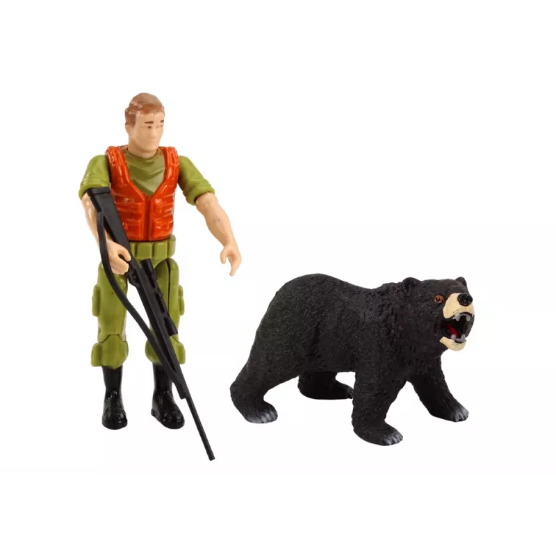 LEAN TOYS offroad lovecké auto Hunter Bear so svetlom a zvukom béžová