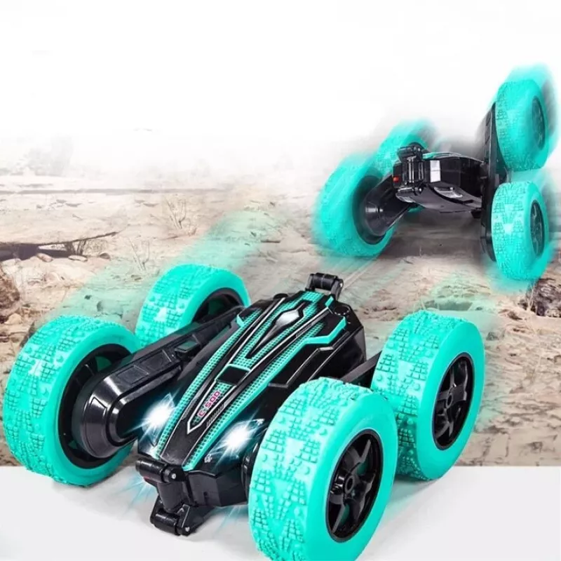 LEAN TOYS Twister stunt auto ovládanie gestami diaľkový ovládač modrá