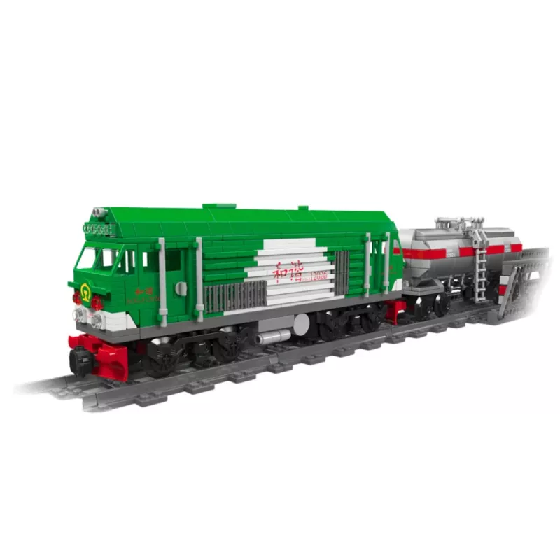 LEAN TOYS stavebné kocky diaľkovo ovládaný tank vlak RC 1090 ks