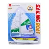 LEAN TOYS plachetnica vodná loď na batérie turbínový pohon modrá