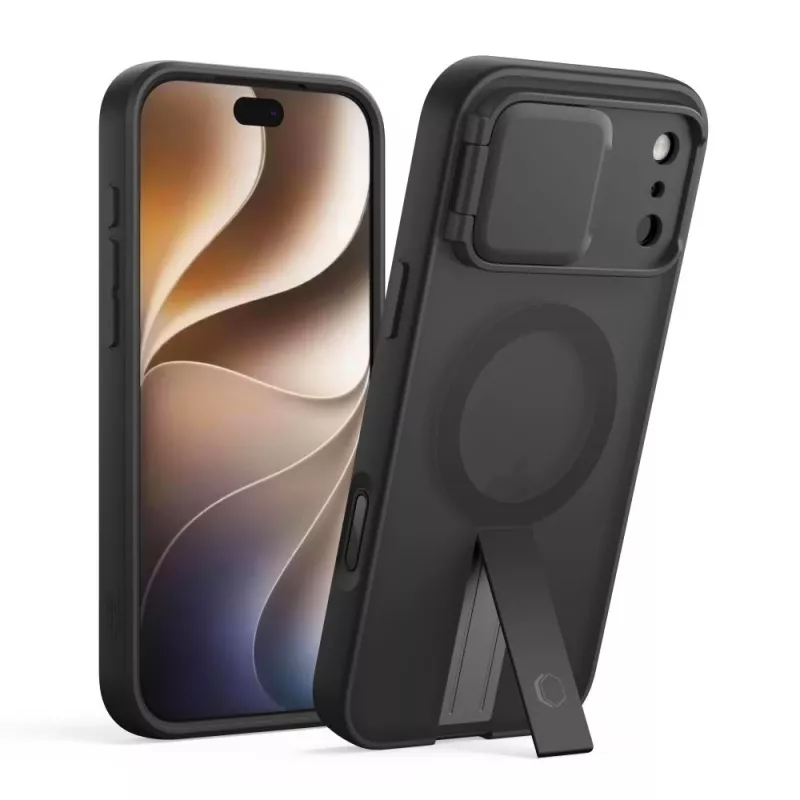 TECH-PROTECT KEVLAR AURA MAGSAFE IPHONE 17 PRO MAX / 18 PRO MAX MATNÁ ČIERNA