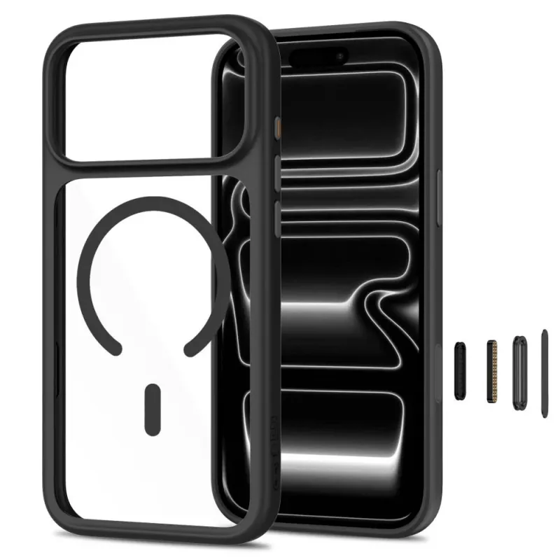 TECH-PROTECT MAGONE MAGSAFE CC + GLASS 2-PACK IPHONE 17 PRO / 18 PRO ČIERNA/TRANSPARENTNÁ
