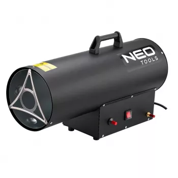 NEO TOOLS 90-085-01 plynové vykurovanie 50 kW s termostatom, IPX4, LPG, 1000 m³/h prietok vzduchu, vrátane regulátora a hadice