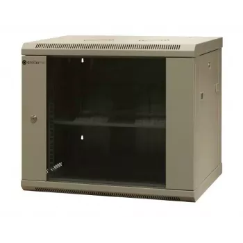EMITER EM/AS6409X 9U nástenný sieťový rozvádzač 600x450x500 mm s tvrdenými sklenenými dverami