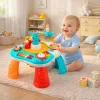 LEAN TOYS učebný stôl interaktívny hudobný panel piano 2 v 1 tyrkysový