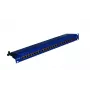 EMITERNET panel 19, 24xRJ45 STP cat.6 (1U) so správou káblov, modrý DCN/PPFA674EKS248C6