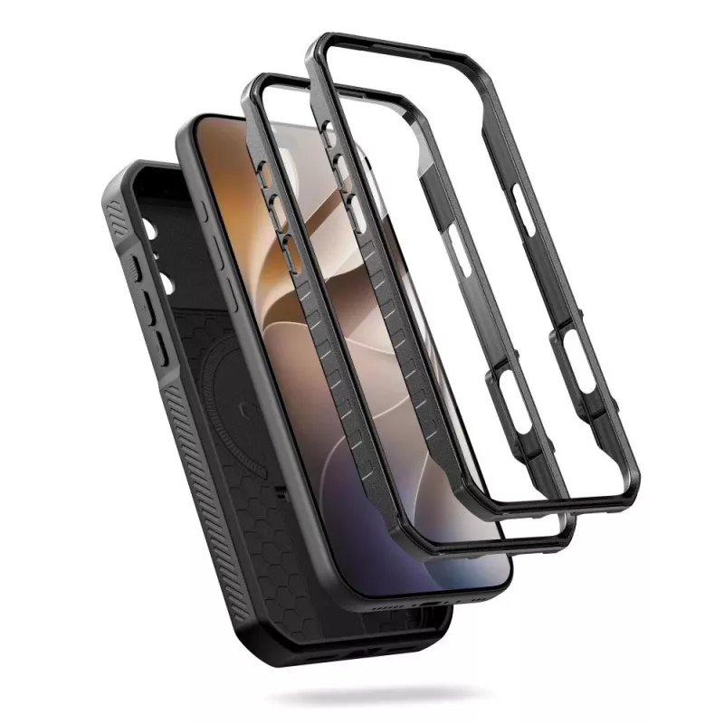 TECH-PROTECT KEVLAR MAGSAFE 2-SET IPHONE 17 PRO / 18 PRO ČIERNA