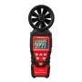 HABOTEST HT625B digitálny anemometer s USB, merací prístroj rýchlosti vetra/teploty/objemu vzduchu, podsvietený LCD, externý lopatkový senzor