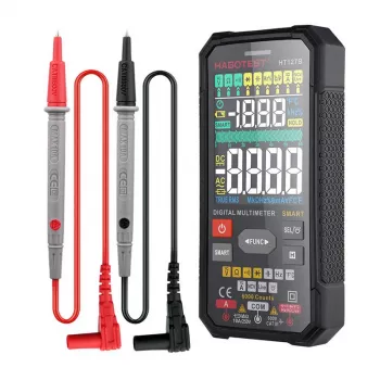 Habotest HT127B digitálny univerzálny multimeter True RMS 6000 Counts Auto-Ranging s NCV a teplotou