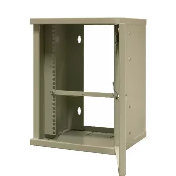 EMITER EM/SH02B5412-08 Light Series 19 palcový 12U nástenný sieťový rozvádzač, tvrdené sklenené dvere, 550×450×590 mm