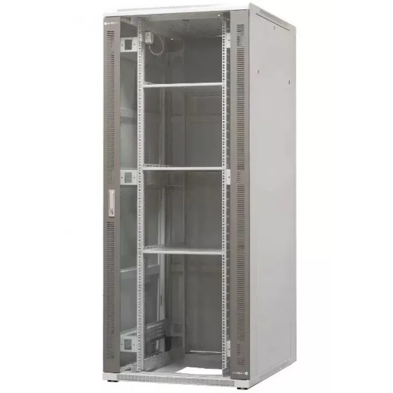 EMITER EM/SH05D-8042 samostatne stojaci serverový rozvádzač 42U 800x1000x1980mm čierne sklenené/ocelené dvere