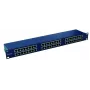 EMITERNET PATCHPANEL 19, 48XRJ45 STP CAT.6 (1U) S ÚLOŽNÝM PRIESTOROM, MODRÝ