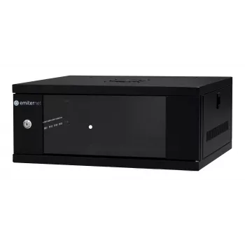EMITER EM/SH02B5404-08 nástenný sieťový rozvádzač 19 palcov 4U 550x450x230 mm sklenené dvere