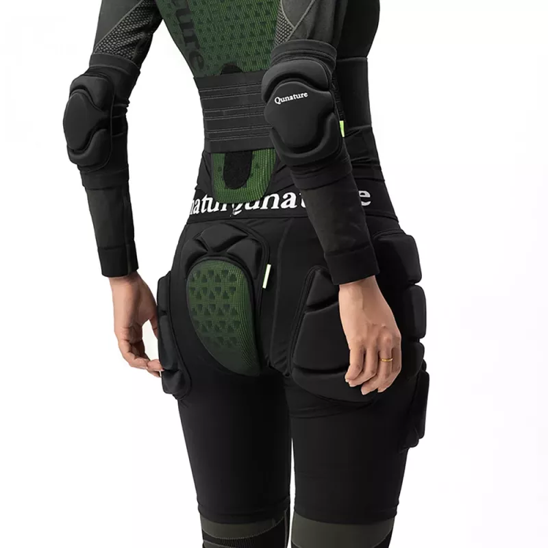 Qunature Ski Advanced L bedrové chrániče - lyžovanie snowboarding korčuľovanie - čierna