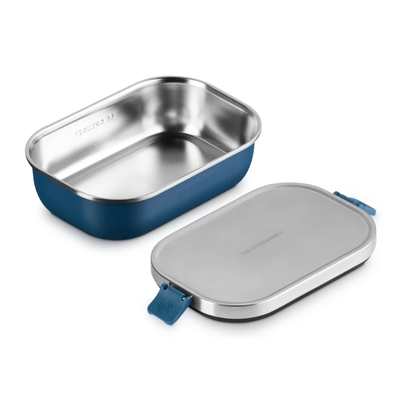 LE CREUSET obedový box ON THE GO 900 ml modrý