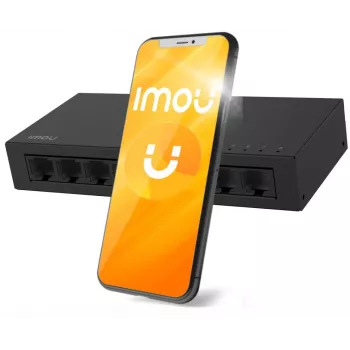 IMOU SF108 8-portový Fast Ethernet neupravovaný stolný switch, kovové puzdro, 10/100 Mbps, Plug and Play
