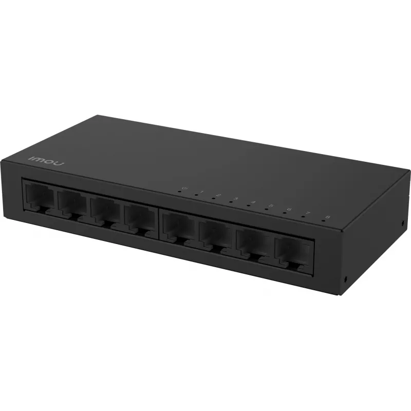 IMOU SF108 8-portový Fast Ethernet neupravovaný stolný switch, kovové puzdro, 10/100 Mbps, Plug and Play