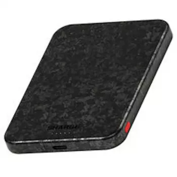 SHARGE CarbonMag 5K powerbanka, 15W Qi, 20W USB-C - 5 000mAh, čierna