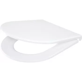 DEANTE CGN_6SOZ štíhle toaletné sedadlo s Soft-Close a Quick-Release, D-forma, biela
