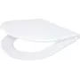 DEANTE CGN_6SOZ štíhle toaletné sedadlo s Soft-Close a Quick-Release, D-forma, biela