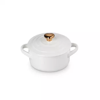 LE CREUSET Mini Cocotte kameninová forma Ø10cm biela