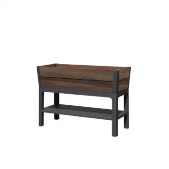KETER kvetináč Deco Elevated Garden Bed 48L orech
