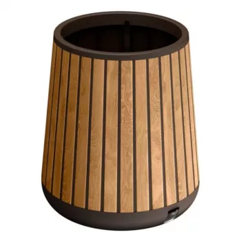 KETER kvetináč Deco Conic Planter Venetian Brown
