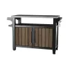 KETER Grilovací stôl Deco Unity XL 207L orechový odtieň