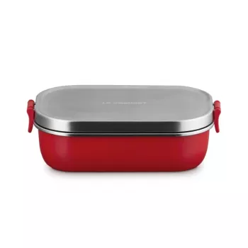 LE CREUSET obedár ON THE GO 900 ml červený