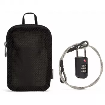 Pacsafe Prosafe 1000 číselný zámok s oceľovým lankom