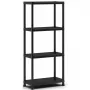 KETER 4-úrovňová polica Shelf 60 so 4 policami 60x30x135cm čierna