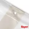 RAYEN Sprchový záves 180x200cm biela/béžová, PEVA