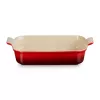 LE CREUSET Obdĺžniková zapekacia forma Heritage kamenina 32x24cm / 4L červená