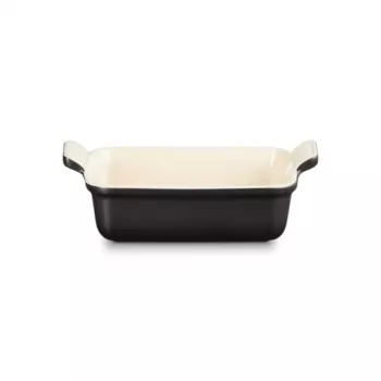 Le Creuset Obdĺžniková Heritage kamenina 19x14cm / 1,1L čierna