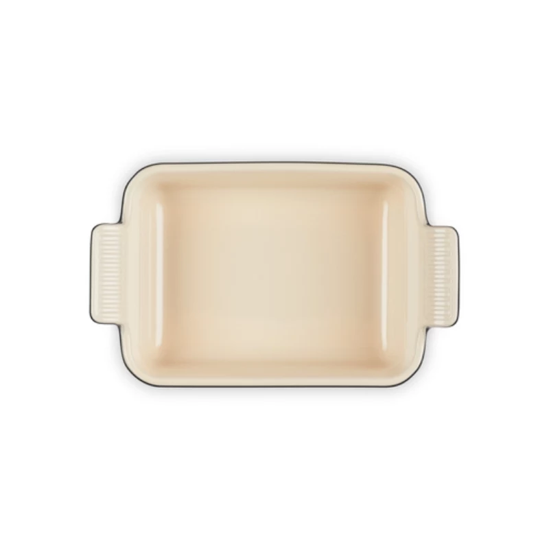 Le Creuset Obdĺžniková Heritage kamenina 19x14cm / 1,1L čierna