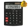 REBELL RE-8118-12 BX polo-desktopová kalkulačka, 12-miestny sklonený LCD displej, duálne napájanie solárne a batéria, čierna