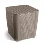 KETER záhradný stôl/úložný box Luzon Flat Wicker béžový
