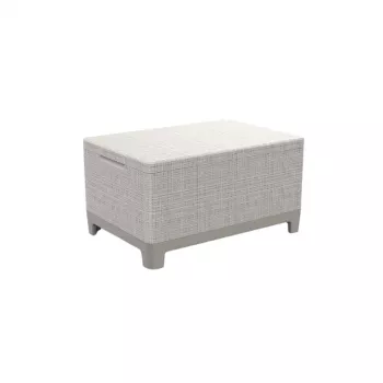KETER záhradný stôl/úložný box Scandi Storage Table kamienkovo-sivá/svetlobéžová